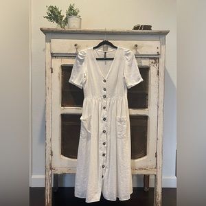 Zara trf collection Medium White Dress